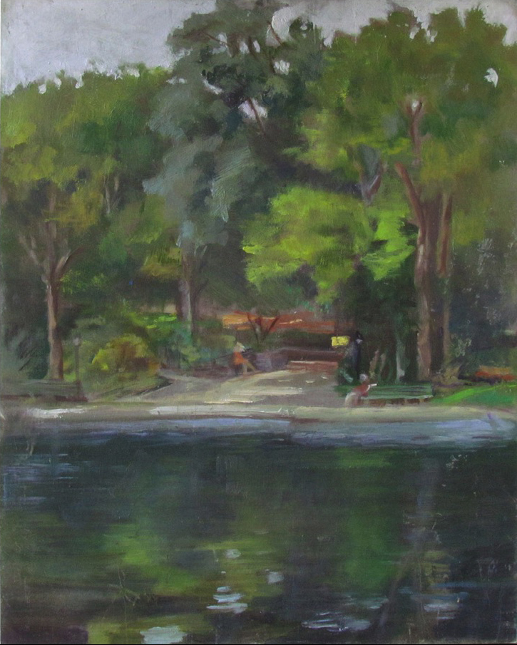 You are currently viewing Morning at the Boat Pond, Oil